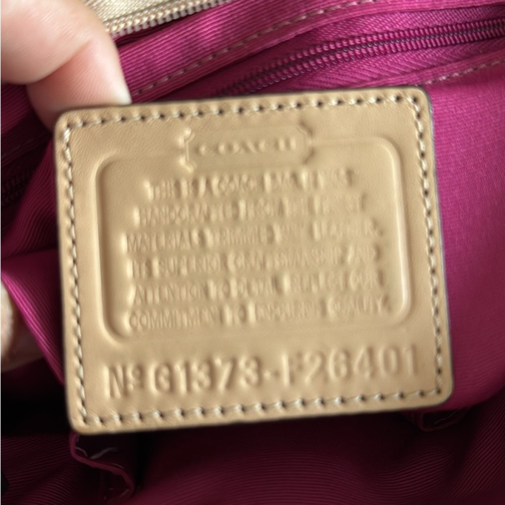 ๐ดSOLD l!!!!๐ด๐ฅ๐ฅCoach Pink and Tan Tote Bag๐ฅ๐ฅ๐ฅ - Picture 2 of 9